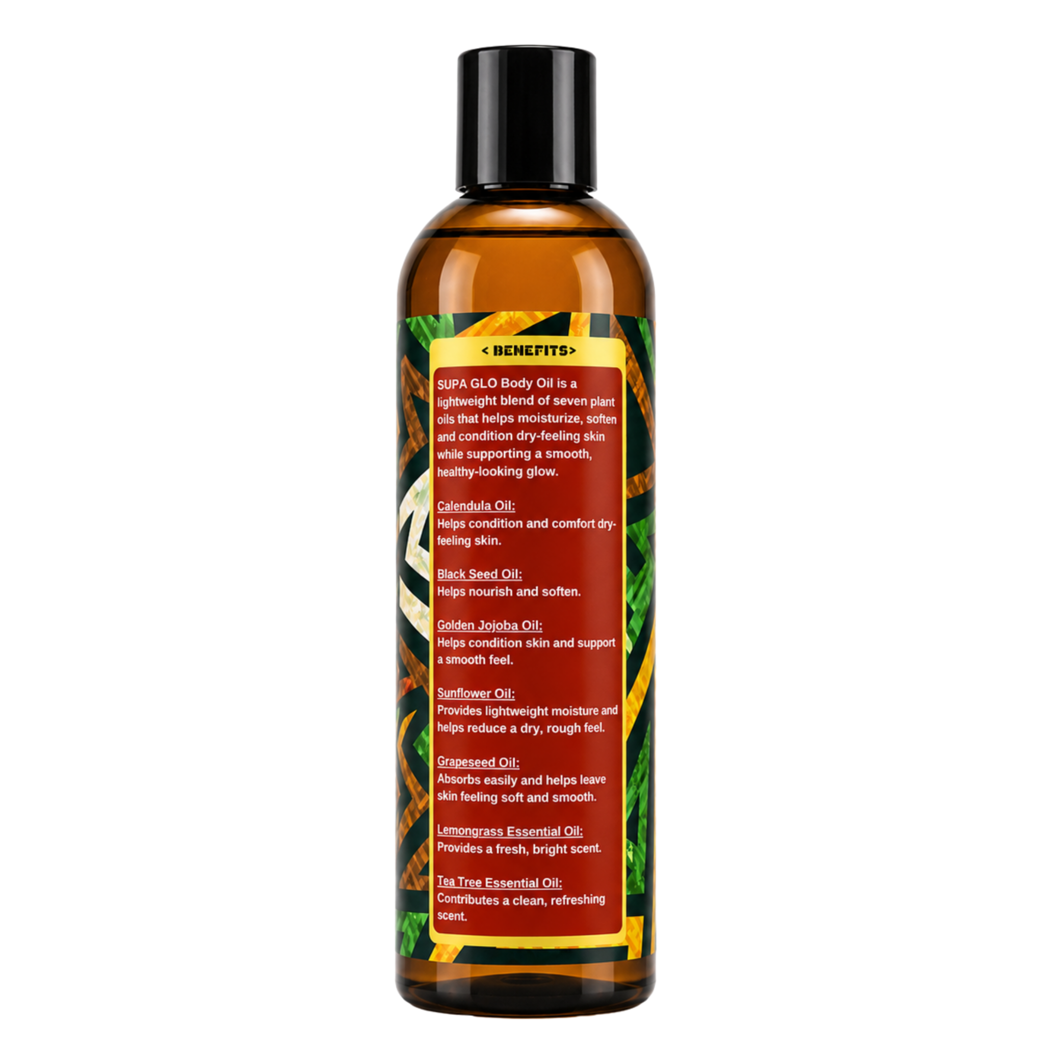 YO SKINCARE SUPA GLO Body Oil benefits side