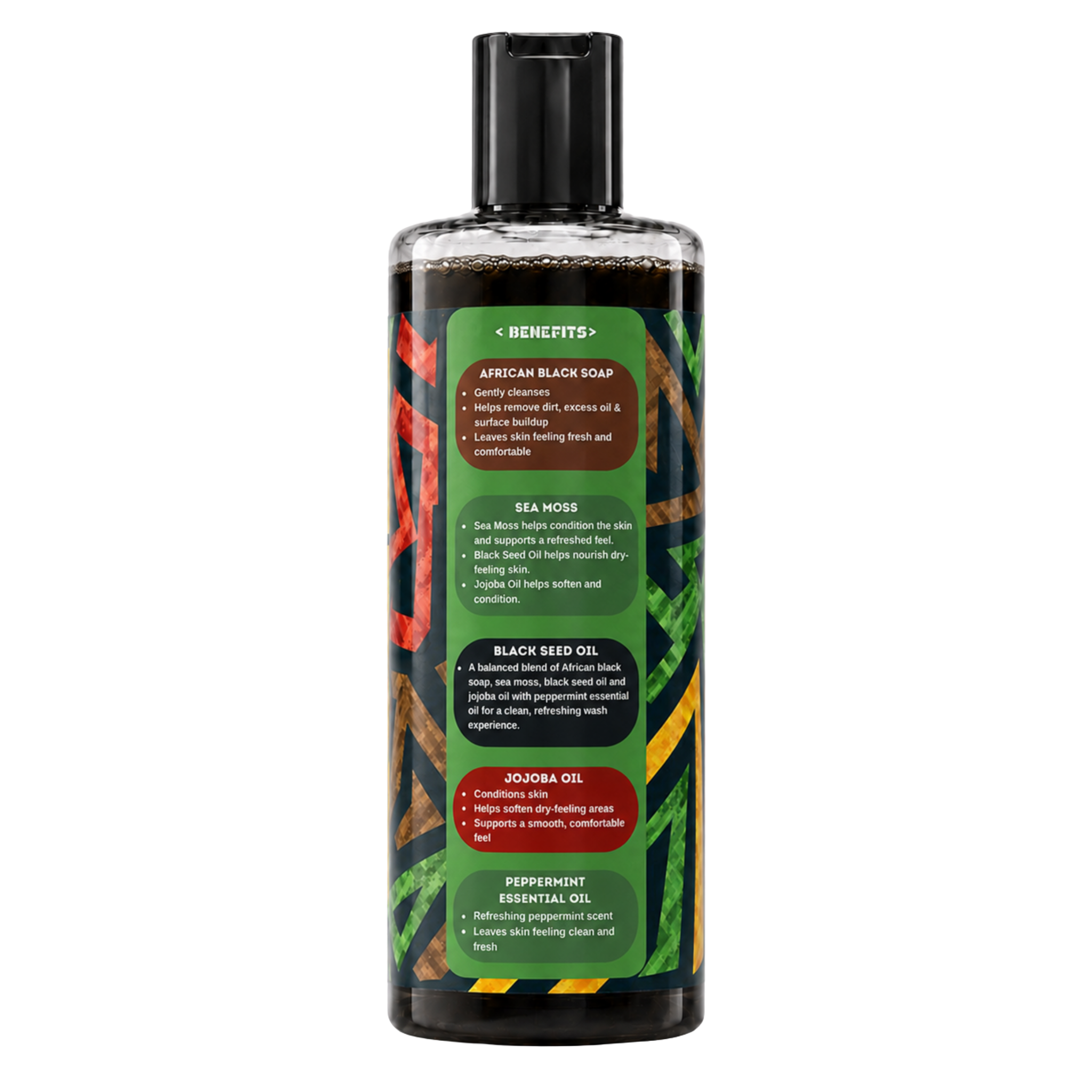 YO SKINCARE Peppermint African Black Soap benefits side