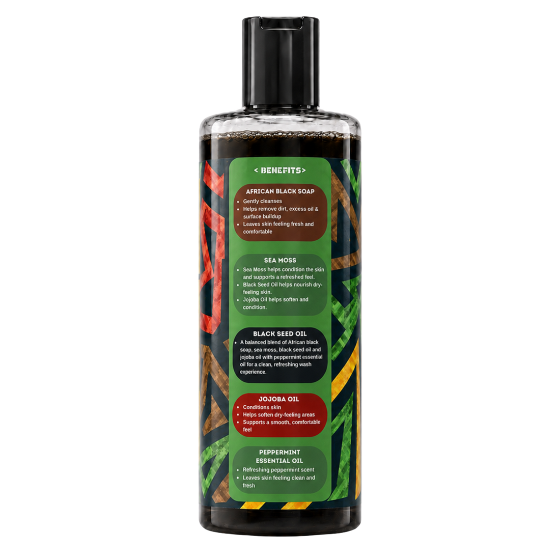 YO SKINCARE Peppermint African Black Soap benefits side