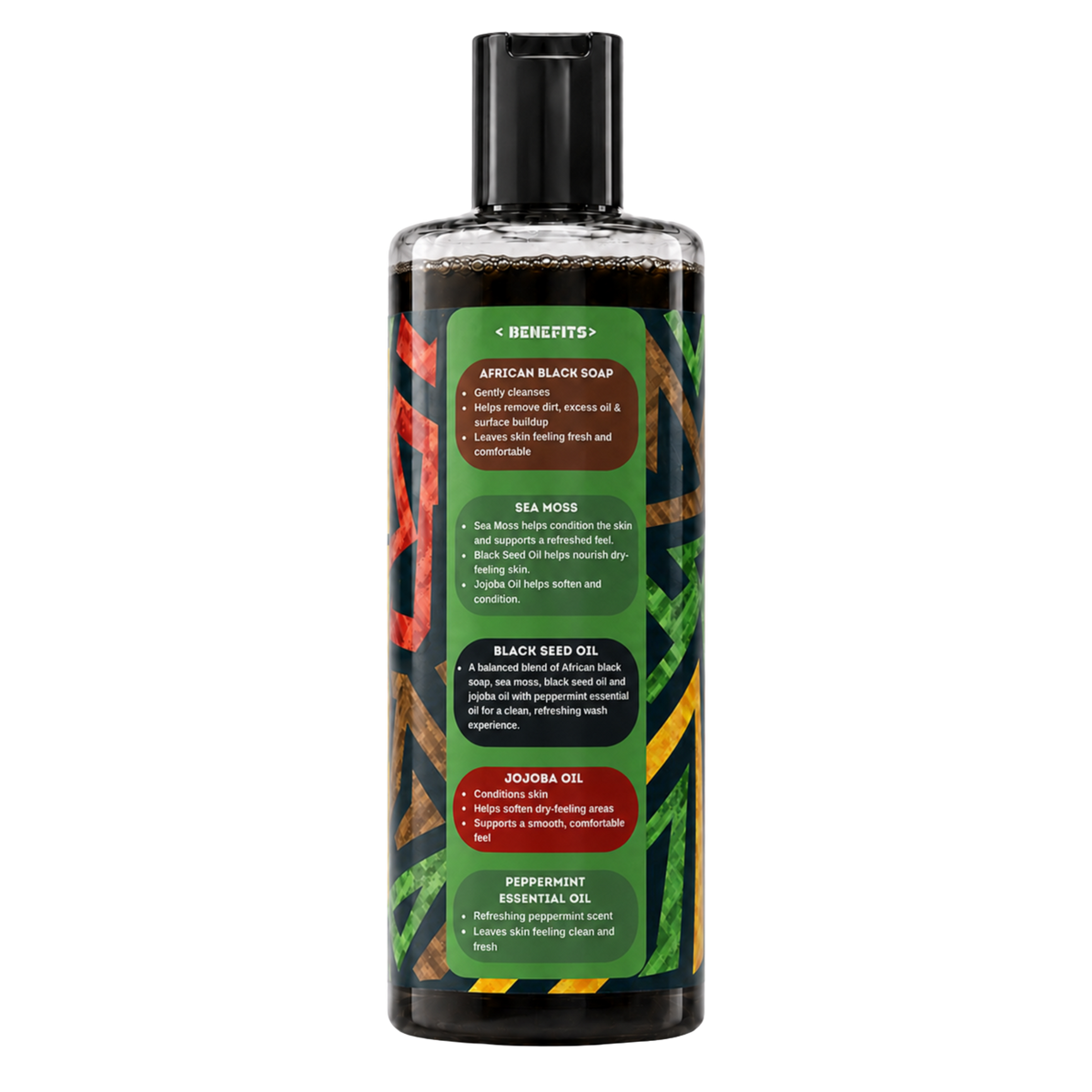 YO SKINCARE Peppermint African Black Soap benefits side