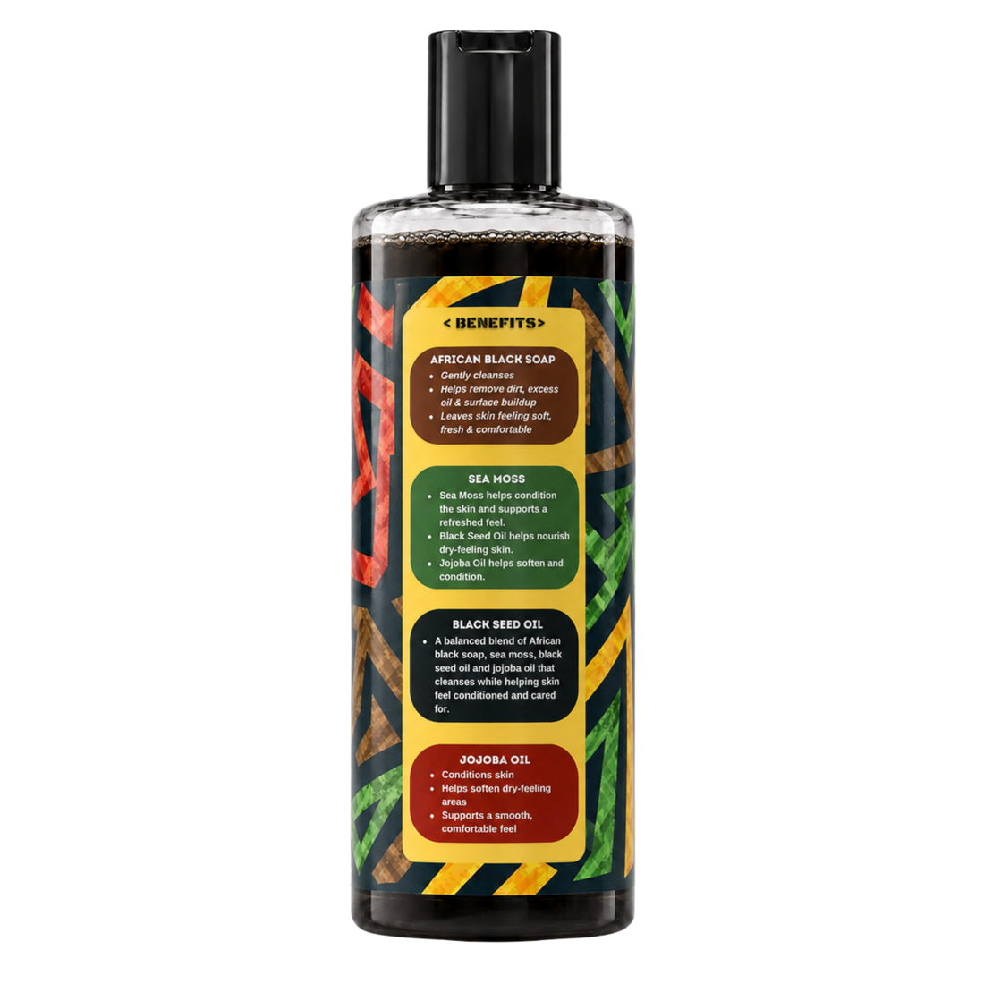 YO SKINCARE Unscented African Black Soap benefits side
