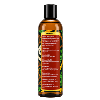 YO SKINCARE SUPA GLO Body Oil benefits side