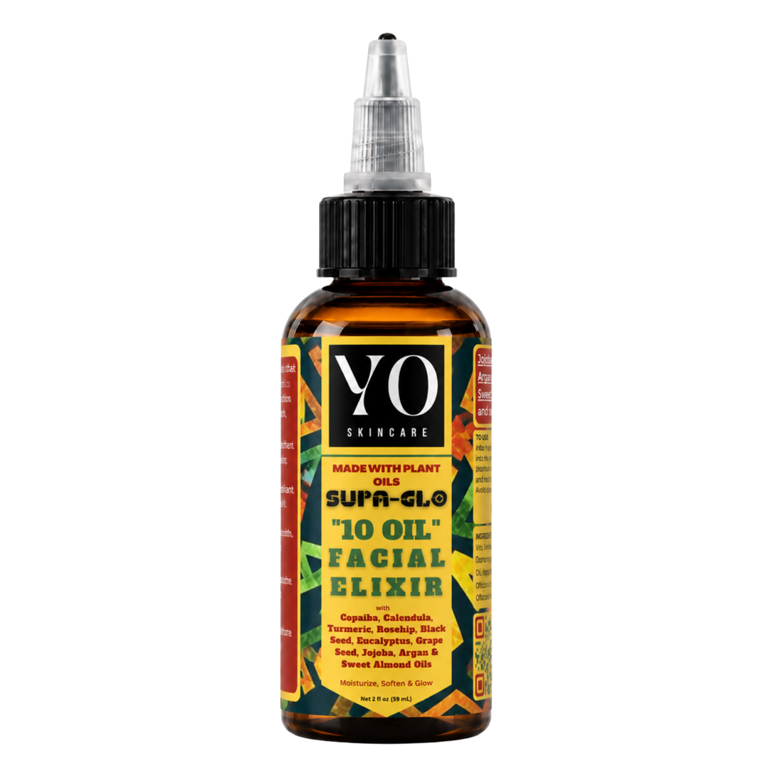 YO SKINCARE SUPA GLO 10 Oil Facial Elixir, 2 fl oz front