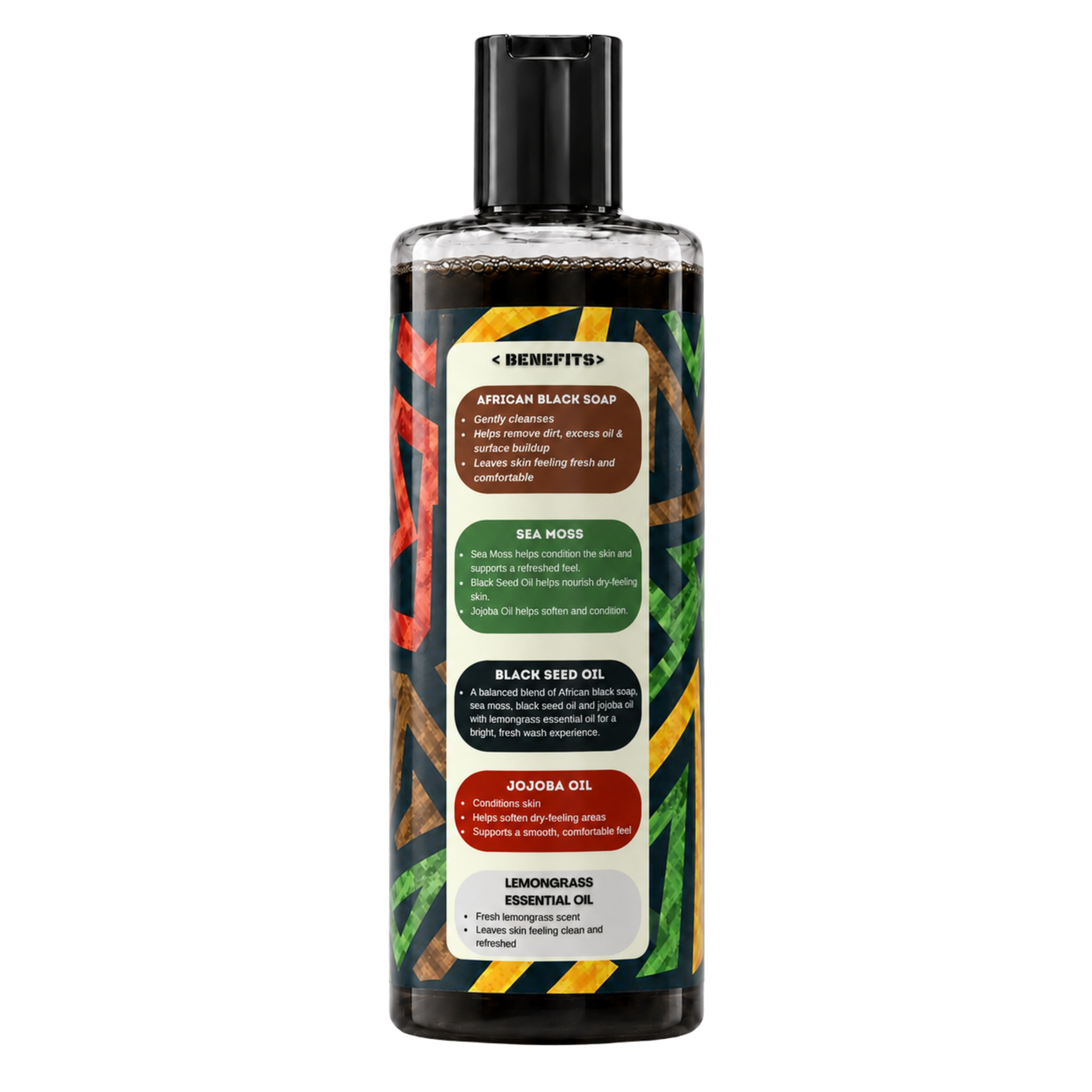 YO SKINCARE Lemongrass African Black Soap benefits side