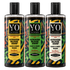 YO SKINCARE African Black Soap Variety Pack — Unscented, Peppermint and Lemongrass