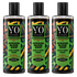 YO SKINCARE Peppermint African Black Soap — 3 x 9 fl oz
