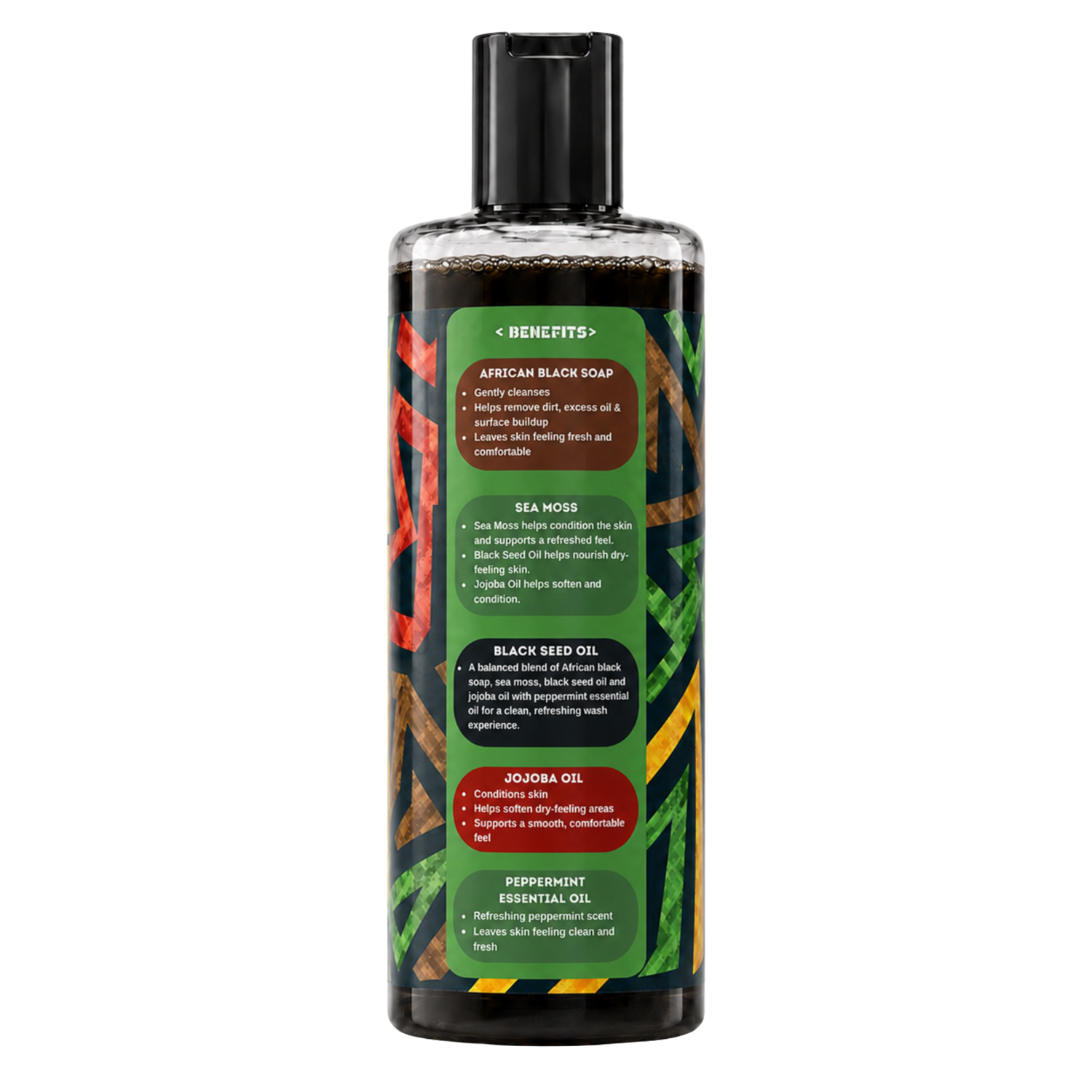 YO SKINCARE Peppermint African Black Soap benefits side
