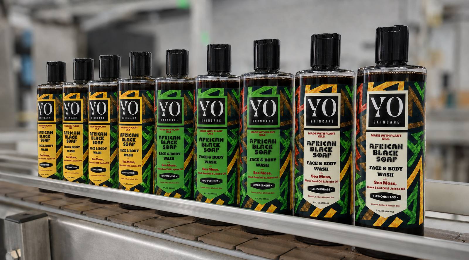 Representative YO SKINCARE U.S. mixing, filling and bottling process